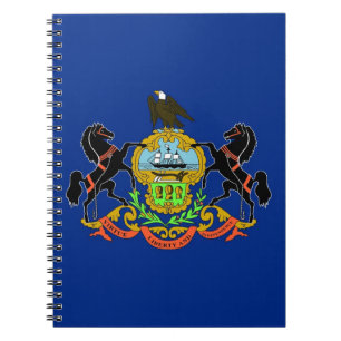 Carnet avec drapeau de l'État de Pennsylvanie