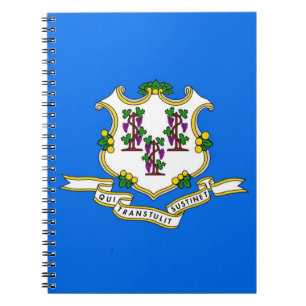 Carnet avec drapeau de l'État du Connecticut