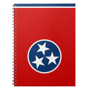 Carnet avec drapeau de l'État du Tennessee