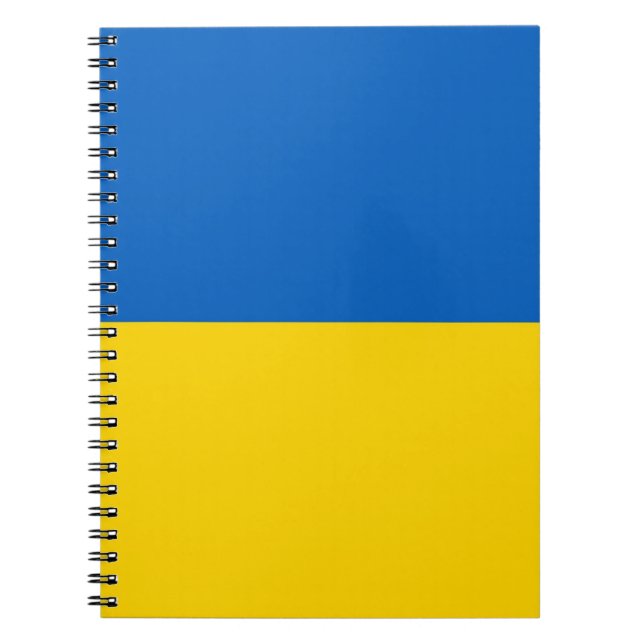 Carnet avec drapeau de l'Ukraine (Devant)