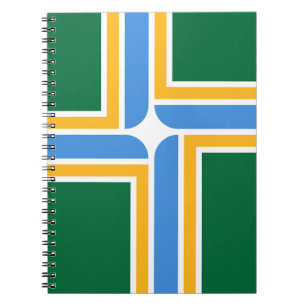 Carnet avec drapeau de Portland City