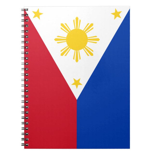 Carnet avec drapeau des Philippines (Devant)