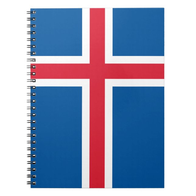 Carnet avec Drapeau d'Islande (Devant)