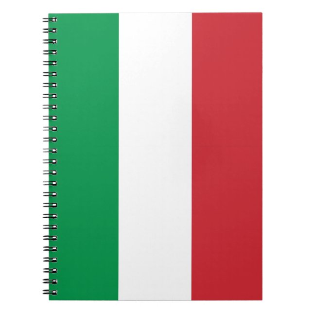Carnet avec Drapeau d'Italie (Devant)