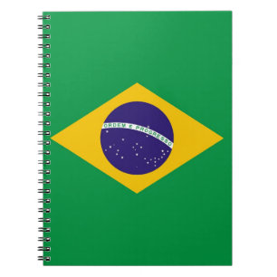 Carnet avec drapeau du Brésil