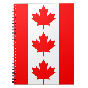 Carnet avec drapeau du Canada