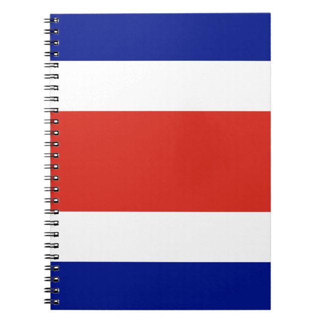 Carnet avec drapeau du Costa Rica (Devant)