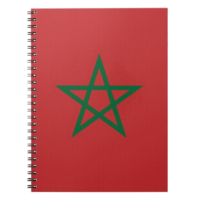 Carnet avec drapeau du Maroc (Devant)