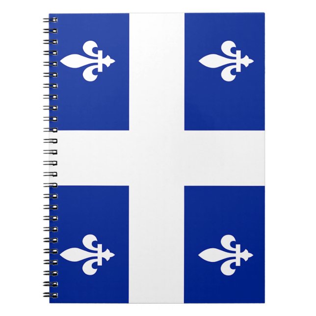 Carnet avec drapeau du Québec (Devant)