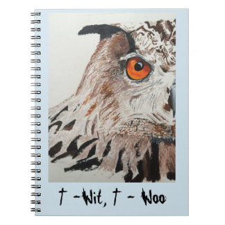 Carnet avec la couverture de hibou
