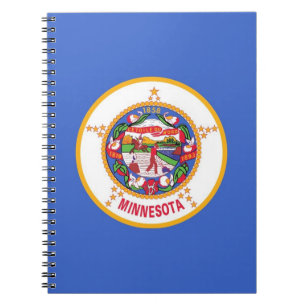 Carnet avec le drapeau de l'État du Minnesota