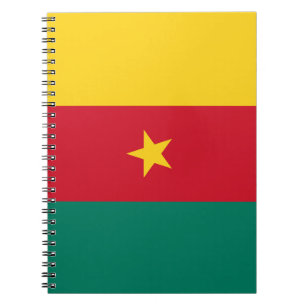 Carnet avec le drapeau du Cameroun