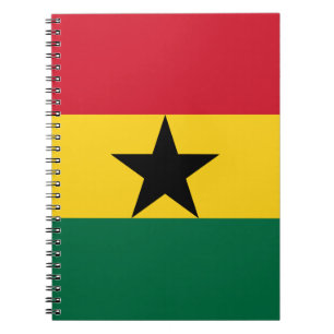 Carnet avec le drapeau du Ghana