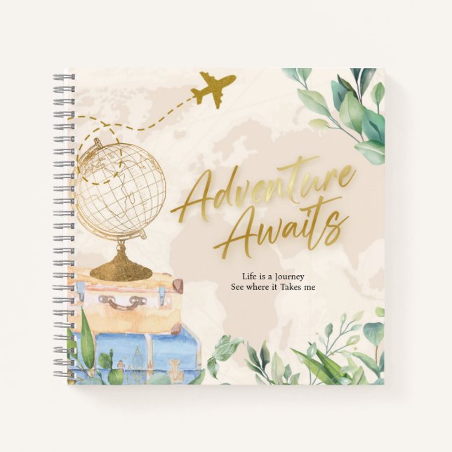 Carnet Aventure Attend, N'Importe Quel Événement, Anniver (Devant)