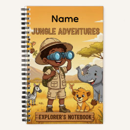 Carnet Aventures Jungle Nom Personnalisé