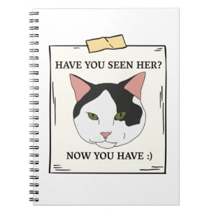 Carnet Avez-Vous Vu Chat Maintenant Vous Avez Un Animal R