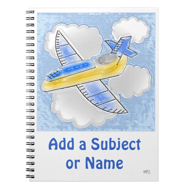 Carnet avion à réaction (Devant)