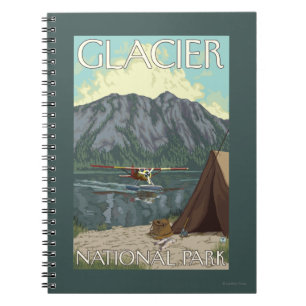 Carnet Avion de Bush et pêche - parc national de glacier,