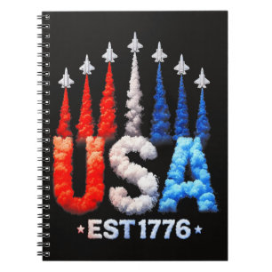 Carnet Avions de chasse du 4 juillet Usa Patriotique