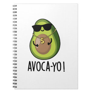 Carnet Avoca-yo Funny Cool Avocado Pun