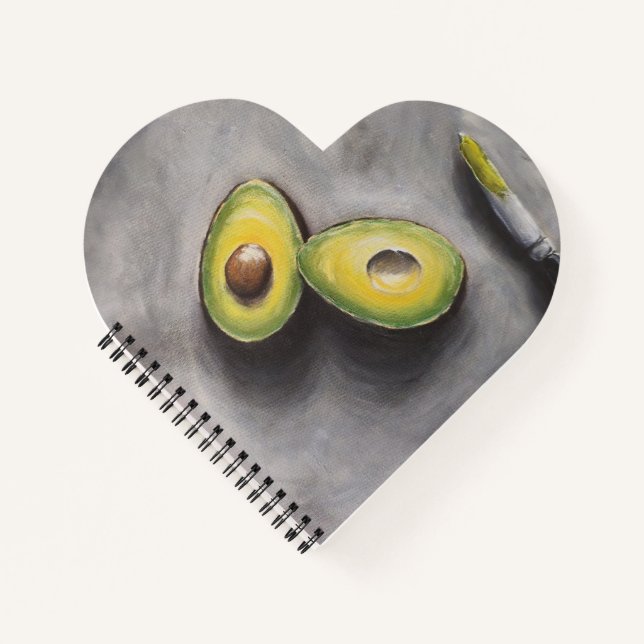 Carnet Avocado Art Modern Still Life Petit déjeuner Gras (Devant)