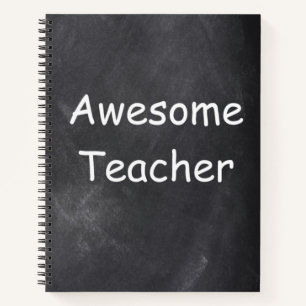 Carnet Awesome enseignant Chalkboard Design Idée cadeau
