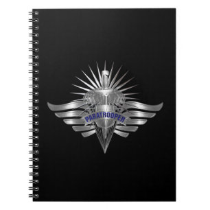 Carnet Awesome Parachutiste Personnalisé Ailes Conçues