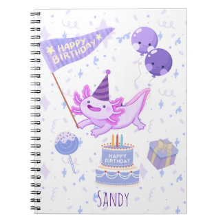 Carnet Axolotl birthday