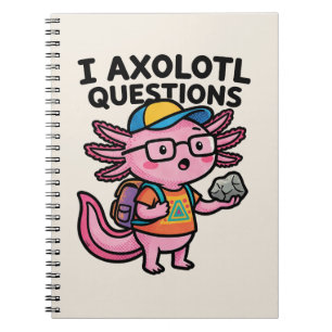 Carnet Axolotl nerd sarcastique je pose des questions sur