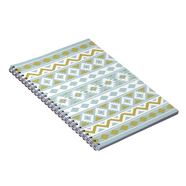 Carnet Aztec Essence Ptn IIIb Or Blanc & Canard Oeuf Bleu (Côté Droit)