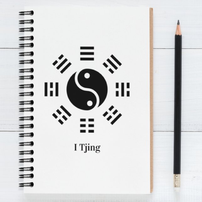 Carnet Ba Gua, huit trigrammes, Yin yang personnalisable (Créateur téléchargé)