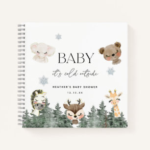 Carnet Baby It's Cold Outside Baby shower Guestbook