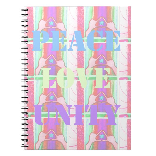 Carnet Baby Kids Peace Love Unity Hakuna Matata design.p (Devant)