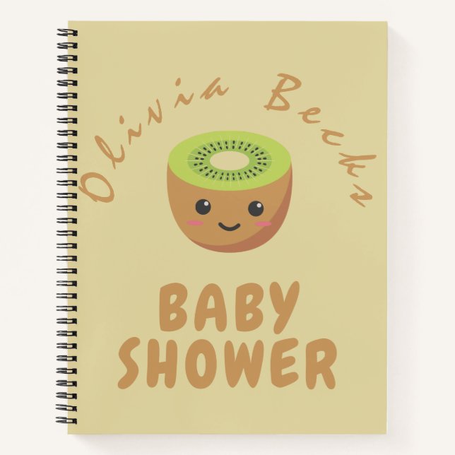 Carnet Baby shower de Little Cutie Kiwi (Devant)