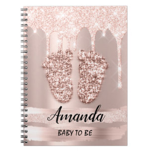 Carnet Baby shower Genre Revival Rose Fille Pieds Drives