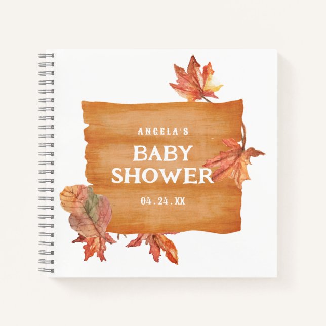 Carnet Baby shower personnalisé (Devant)