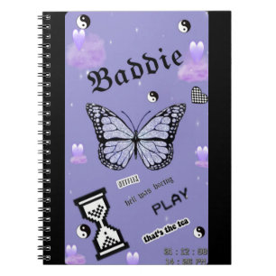 Carnet Baddie Purple School