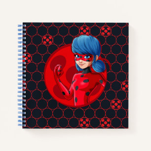 Carnet Badge rouge Ladybug