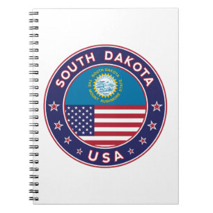 Carnet Baguette du Dakota du Sud, étui téléphonique, sac 