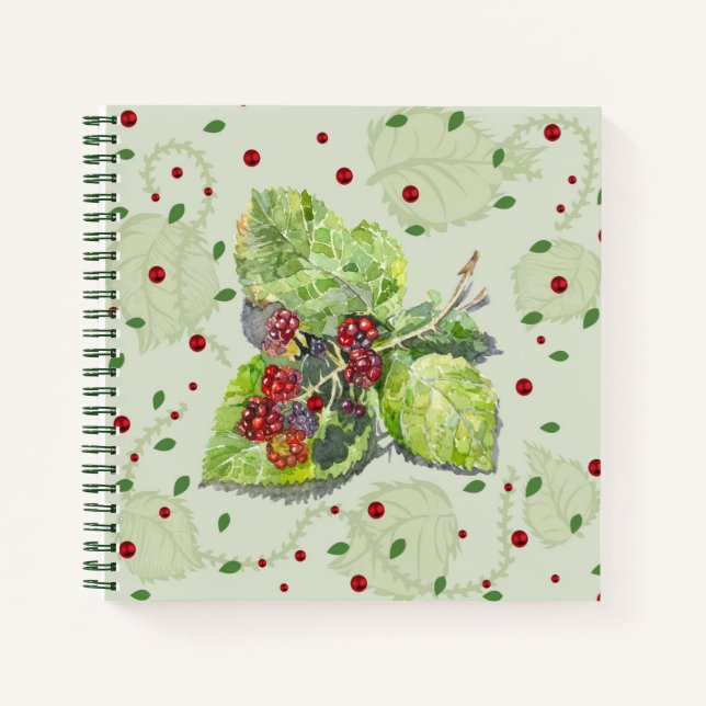 Carnet Baies noires rouges et noires (Devant)