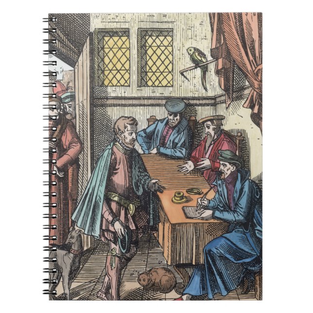 Carnet Bailliage, ou tribunal d'Bailiff du Roi, afte (Devant)