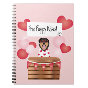 Carnet Baisers de chiot gratuit Valentine Chien