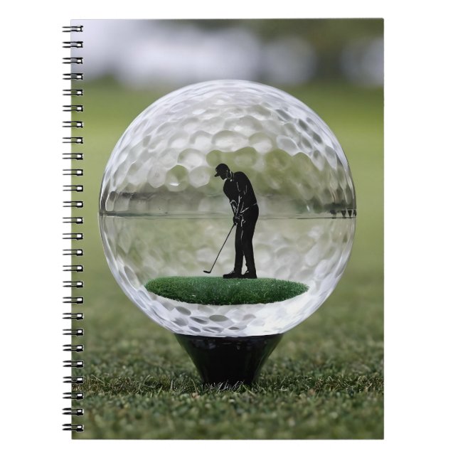 Carnet Bal De Golf En Verre Avec Lecteur De Golf À L'Inté (Devant)