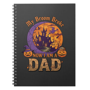 Carnet Balai Cassa Papa Halloween Maison Hantée Moustache