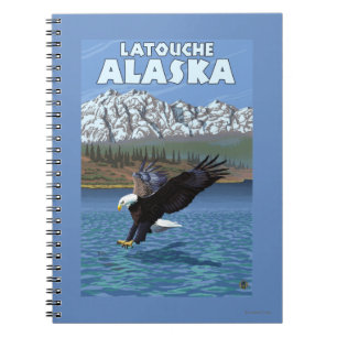 Carnet Bald Eagle Diving - Latouche, Alaska