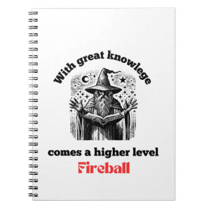 Carnet balle de feu de niveau supérieur