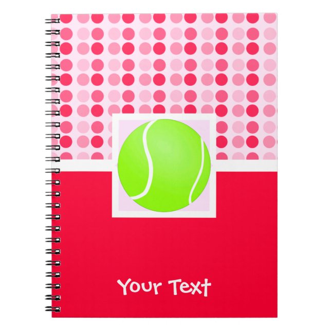 Carnet Balle de tennis mignonne (Devant)