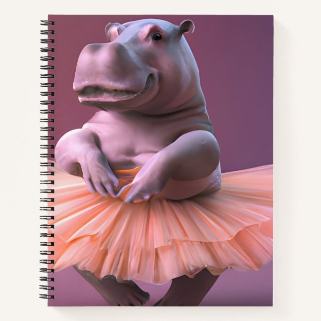 Carnet Ballerina Hippo (Devant)