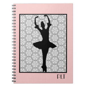 Carnet Ballerina Silhouette sur un Motif de mandala du co