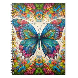 Carnet Ballet arc-en-ciel d'un papillon